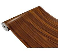 DecoMeister Vinilo Imitacion de Madera de Nogal Dorado Papel Adhesivo Para Muebles Autoadhesivo Lámina Decorativa Para Cocina Pared Puertas Para Forrar En Rollo Aspecto Madera 45 x 740 cm