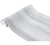 DecoMeister Vinilo Imitacion de Madera de Roble Gris Claro Papel Adhesivo Para Muebles Autoadhesivo Lámina Decorativa Para Cocina Pared Puertas Para Forrar En Rollo Aspecto Madera 90 x 100 cm