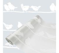 DecoMeister Vinilo Ventanas Estático 45x100 cm - Lámina de Privacidad para Cristales - Película Decorativa Fácil de Aplicar en Puertas y Mamparas de Ducha, Protector Solar UV - Pájaros