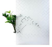 DecoMeister Vinilo Ventanas Estático 45x490 cm - Lámina de Privacidad para Cristales - Película Decorativa Fácil de Aplicar en Ventanas y Mamparas de Ducha, Protector Solar UV - Rectángulos