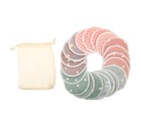 DECOMELODY 1 juego Almohadillas Desmaquilladoras de de Bambú Reutilizables con Bolsa de Almacenamiento Ecológicas y Lavables para Limpieza Facial y Eliminación de Maquillaje