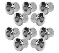 DECOMELODY 10 piezas Junta para Clavijero de Guitarra Espaciador Profesional para Afinador Accesorio Resistente y Portátil para Guitarra Acústica y Eléctrica Color Plateado