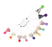 DECOMELODY 10 Piezas Tocado de Perros Sombreros de Cono con Pompones Sombreros de Perros Brillantes
