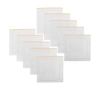 DECOMELODY 10 Vendajes Autoadhesivos Desechables de Aceite de Ricino para Masaje Antifugas Alta Absorción 10 Unidades Uso Portátil para Vientre Ombligo y Pies Ideales para Relajación y