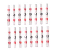 DECOMELODY 100 Pcs Conectores De Soldadura Aislados Impermeables Para Automoción y Marina Manguitos Termocontraíbles Para Conexiones De Cables 22 18AWG