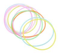 DECOMELODY 100 Pulseras de Silicona Elásticas y Luminosas Multicolor Que Brillan Oscuridad, Accesorio para Fiestas y Eventos, Pulseras Flexibles para Hombres, Mujeres y Color Color Aleatorio