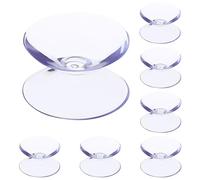 DECOMELODY 100 Ventosas Antideslizantes para Mesa de Vidrio Parachoques Protector Transparente de 10 X 20 MM Ventosa de Doble Cara para Estabilizador y Espaciador de Tableros Uso en Hogar