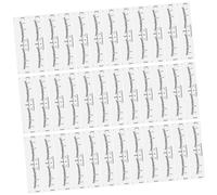 DECOMELODY 100piezas Regla Desechable Para Cejas Adhesivo Unidades Plantilla De Microblading Para Maquillaje Herramienta De Perfilado Para Cejas Diseño Profesional Para Mujeres