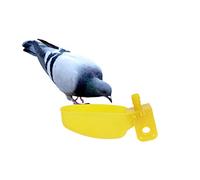 DECOMELODY 12 Piezas Bebedero Automático para Pájaros y Palomos Cuenco Grande para Jaula Fácil Limpieza y Resistente para Alimentación de Aves