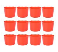 DECOMELODY 12 Piezas Cuencos Alimentación Pájaros Pequeños Antiderrames Resistentes Mordeduras para Jaula Fácil Limpieza Comedero Agapornis Gorriones