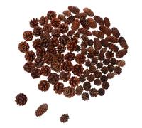 DECOMELODY 120 Piezas Piñas Naturales para Decorar Conos de Pino Mini para Manualidades y Adornos Colgantes Relleno para Jarrones Guirnaldas Coronas y Decoraciones Navideñas Rústicas