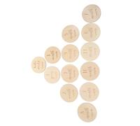 DECOMELODY 13 Piezas Tarjetas Mensuales de Madera para Bebés Tarjetas de Crecimiento y Anuncios Recién Nacidos Accesorios Fotográficos para Celebrar Primer Año