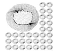 DECOMELODY 150 Piezas Redecilla para Moño Invisible Negra Malla Elástica Fina y Reutilizable para Bailarinas y Patinadoras para Pelo de Danza con Borde Adaptable