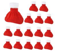 DECOMELODY 16 Piezas Calcetines para Patas de Mesa y Silla Navideños Protectores Antideslizantes para Muebles Cubre Pies Decorativos Rojos para Baldosas para Fiestas y Hogares