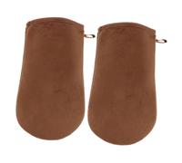 DECOMELODY 1par Guantes Autobronceadores Reutilizables Para Aplicar Lociones Corporales Manopla Suave De Material Plush Para Acabado Uniforme Irritación