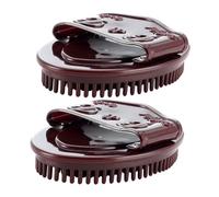DECOMELODY 2 Cepillos De Masaje Para Pantorrillas Masajeador De Piernas Raspador De Pantorrillas Portátil Para Pies Relajación Masajeador De Tejido Profundo Color Café Tpe