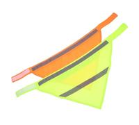 DECOMELODY 2 Piezas Bandana para Perros Reflectante Bufanda de Seguridad con Tiras Fluorescentes para Paseo Nocturno Accesorio Visible y Duradero para Mascotas Pequeñas y Color Aleatorio
