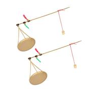 DECOMELODY 2 Piezas Báscula Vintage Precisión para Cocina Hierbas Joyas Portátil para Hogar y Tienda