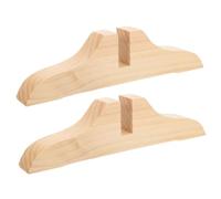 DECOMELODY 2 Piezas Base para de Madera Sólida con Soportes Estables para Separador de Ambientes Paquete para Uso Doméstico y Oficina