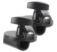 DECOMELODY 2 piezas Clip Micrófono Ajustable de Metal y Plástico Soporte Rotativo para Brazo Boom Compatible con Trípodes y Postes de Portátil y Duradero para Uso Vertical y Horizontal