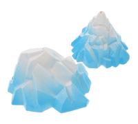DECOMELODY 2 Piezas Decoración Miniatura Iceberg para Acuario Realista para Paisajismo Acuático Seguro para Agua Dulce y para Decoración de Peceras