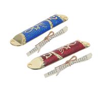 DECOMELODY 2 Piezas Mezuzah Judía para Puerta con Pergamino Kosher Decorativas de Metal Pintado Bendición Tradicional para Hogar y Regalo Religioso