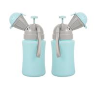 DECOMELODY 2 Piezas Orinal Portátil Niña Silicona Antisalpicaduras para Viajes Coche Camping Entrenamiento Pee Funnel Femenino Masculino