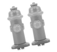 DECOMELODY 2 Piezas para Entrenamiento de Cachorros Columna de Orina para Perros Decoración Mini Hidráulico de Fuego Gris Material Duradero Fácil Instalación y Limpieza Uso Interior y