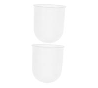 DECOMELODY 2 Piezas Soportes de Cepillo para Inodoro Plástico Resistente Porta Escobillas Compacto y Ligero para Baño Diseño Simple para Limpieza Práctica y de Espacio