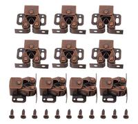 DECOMELODY 20 Piezas 20 Pestillos para Armarios Doble Rodillo, Herrajes de Aleación de Zinc Resistentes, Cierre Silencioso para Puertas de Cocina y Armarios, Paquete de 20 Unidades para