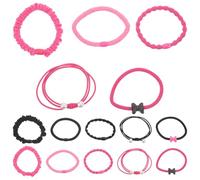 DECOMELODY 20 piezas Gomas Elásticas para Pelo con Alta Elasticidad Accesorios para Niñas y Mujeres Bandas para Coletas sin Daño Diseño con Lazo Decorativo para Uso Diario y Ocasiones