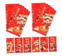 DECOMELODY 20 Piezas Sobres Rojos Chinos Año Serpiente Diseño León Tradicional Moderno Para Bodas Festival Primavera Cumpleaños Suerte Prosperidad