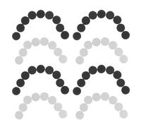 DECOMELODY 200 Piezas Marcadores de Punto para Guitarra Incrustaciones Acrílicas Blancas y Negras para Mástil Reparación y Práctica Instrumentos Musicales