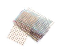 DECOMELODY 20piezas Pegatinas de Gemas Acrílicos Gemas Brillantes Redondas para Decoración de Uñas Rostro y Manualidades Adhesivas de Imitación para Scrapbooking y Teléfonos