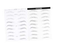 DECOMELODY 2hojas Parches De Cejas Simuladas Impermeables Para Mujeres De Cejas De Estilo Mixto Plantilla De Maquillaje Para Acabado Natural y Duradero