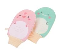 DECOMELODY 2piezas Herramienta Para Fregar El Baño Guante Exfoliante Corporal Paño Exfoliante Para Ducha Spa y Baño Elimina Muerta