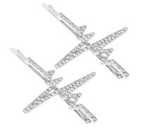 DECOMELODY 2piezas Pinzas De Pelo De Rincón Con Brillantes Para Mujeres Accesorios De Novia Para Bodas y Eventos Formales Diademas De Metal Con Diseño Elegante y Versátil