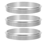 DECOMELODY 3 Anillos de Aluminio para Máquina Selladora de Vasos, Accesorio Compatible para Sellado de Bebidas en Tiendas y Restaurantes, Material Duradero Plata