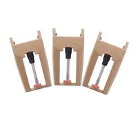 DECOMELODY 3 piezas Agujas para Tocadiscos de Vinilo Reemplazo de Aguja para Fonógrafo con Punta de Rubí y Cuerpo de Aluminio Dorado Compatibles con Tocadiscos Vintage Ligeras y Fáciles de