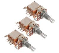 DECOMELODY 3 piezas Potenciómetro Bk Push Pull para Guitarra Control de Volumen y Tono Diseño Ligero y Duradero para Coil Tapping y Coil Splitting Accesorios para Guitarra