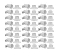 DECOMELODY 30 Piezas Elevador de aro clip para colgar abrazadera de fijación de plástico plásticos manguera abrazadera clip de tubo de tubo PVC White