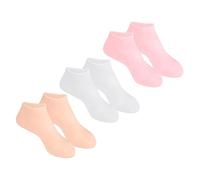 DECOMELODY 3Pares Calcetines Hidratantes Pies Agrietados de Fundas Humectantes y Cuidado del Cómodos y Duraderos Exfoliación