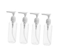 DECOMELODY 4 Piezas Botellas Dispensadoras de Emulsión Bomba de Presión para Viaje y Portátil Loción Champú y Perfumes