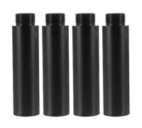 DECOMELODY 4 piezas Extensor de Soporte para Micrófono Tubo de Aluminio Negro Prolongador Estable para Brazo Micrófono y Estudio