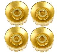 DECOMELODY 4 piezas Guitarra Potenciómetro Perillas de Control Volumen Tapas Accesorios con Escala para Reemplazo Fácil Guitarras Eléctricas