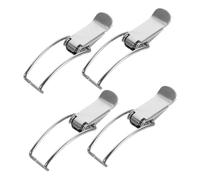 DECOMELODY 4 piezas Pestillos Inoxidable Duraderos para Cajas y Equipaje de Hebillas de Bloqueo Resistentes para Cajas de Madera y Herramientas Cerraduras para Uso Industrial y Exteriores