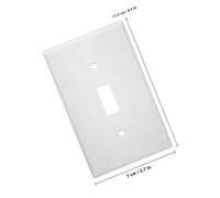 DECOMELODY 4 piezas Placa para Interruptor Individual de Plástico PC Resistente Cubierta Protectora para Interruptor de Palanca Diseño y Duradero para Pared Paquete de Unidades