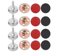 DECOMELODY 4 piezas Soportes Antideslizantes Ajustables para Marco de Cama de Estabilizadores de Acero Inoxidable para Evitar Vibraciones y Ruidos Compatibles con Camas Sofás y Muebles Fácil