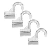 DECOMELODY 4 Piezas Soportes para Barra de Armario sin Taladro Resistente para Colgar Ropa Accesorios Prácticos y Duraderos para Armarios y Baños