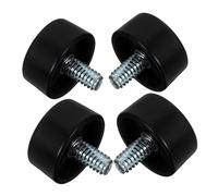 DECOMELODY 4 Piezas Tapas Finales para Barra de Cortina Negras Redondas Decorativas y Resistentes Fáciles de Limpiar para Salón Dormitorio y Oficina Accesorios Ventanas